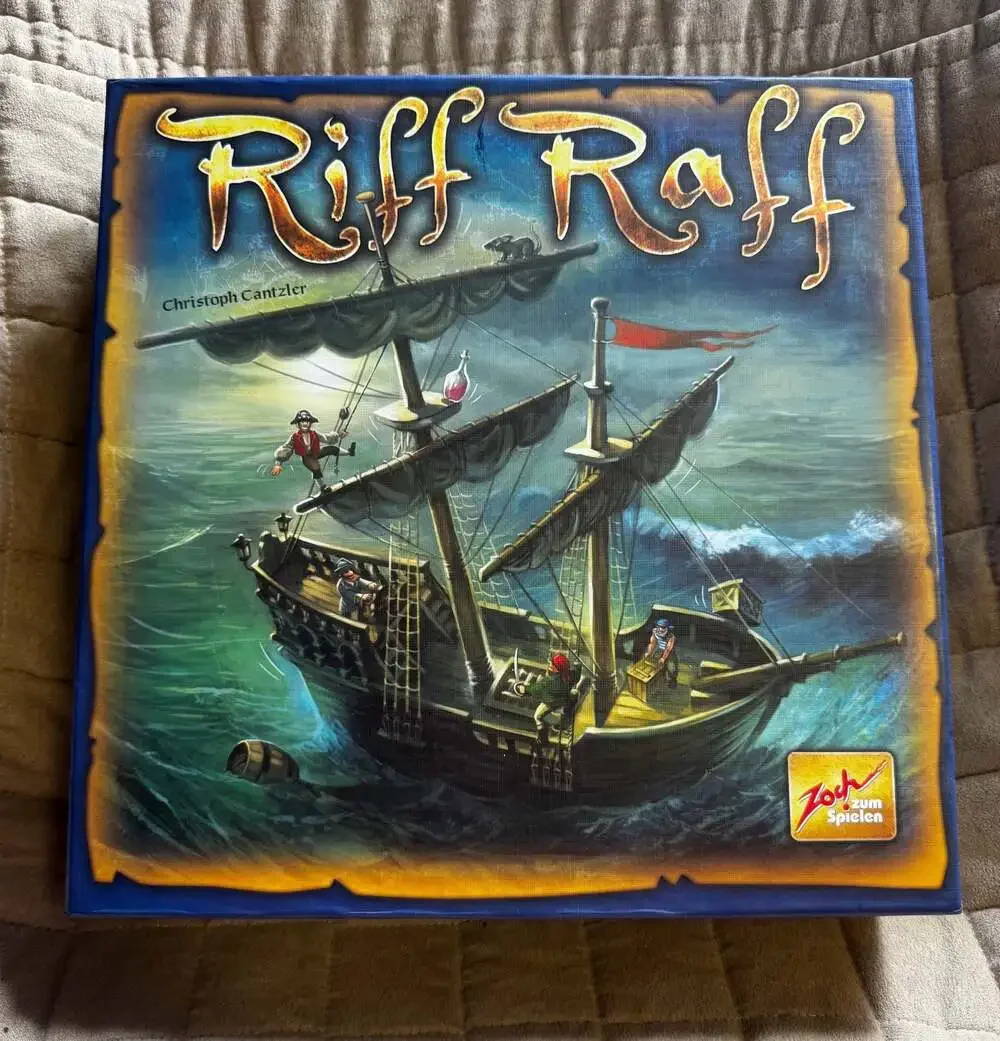 Riff Raff Board Game (Zoch Verlag) - Complete Pirate Dexterity Stacking Ship